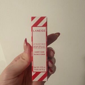 LANEIGE Candy Cane Lip Glowy Balm - Festive Red